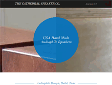Tablet Screenshot of cathedralspeakers.com